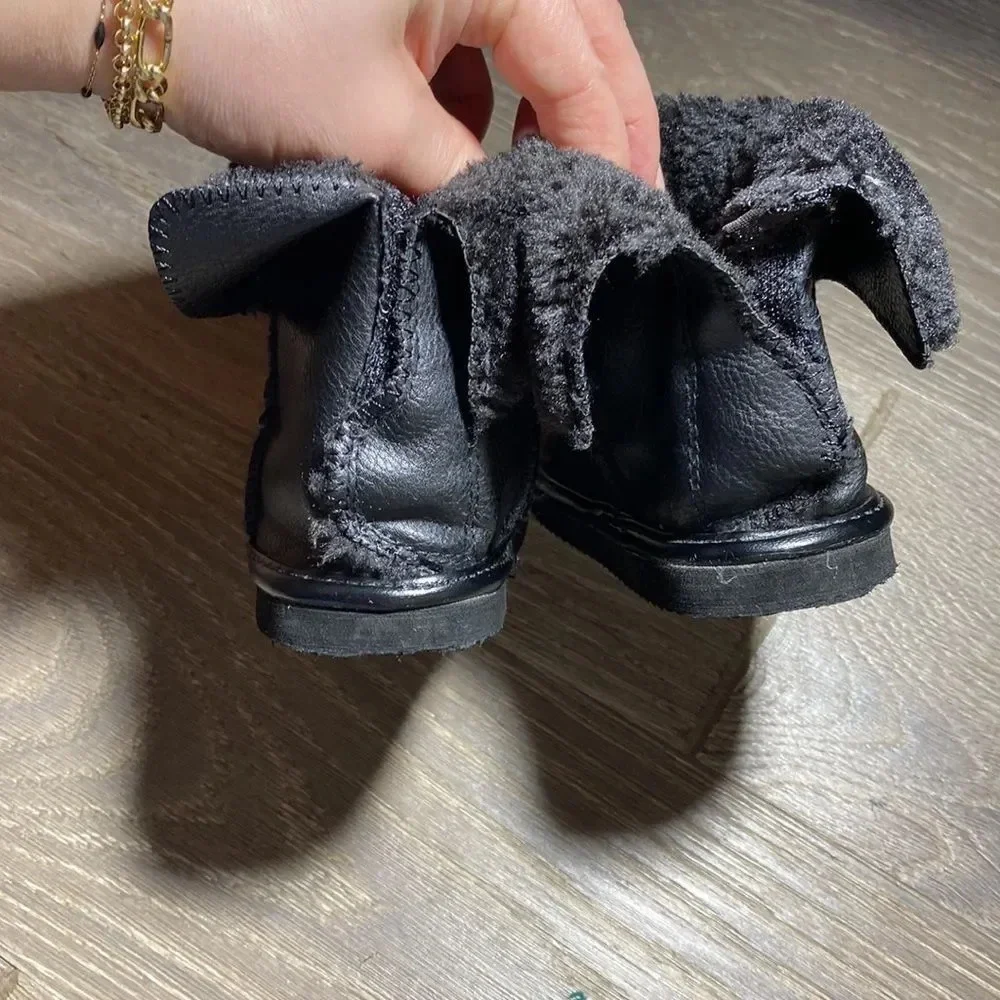 faux shearling boots for kids